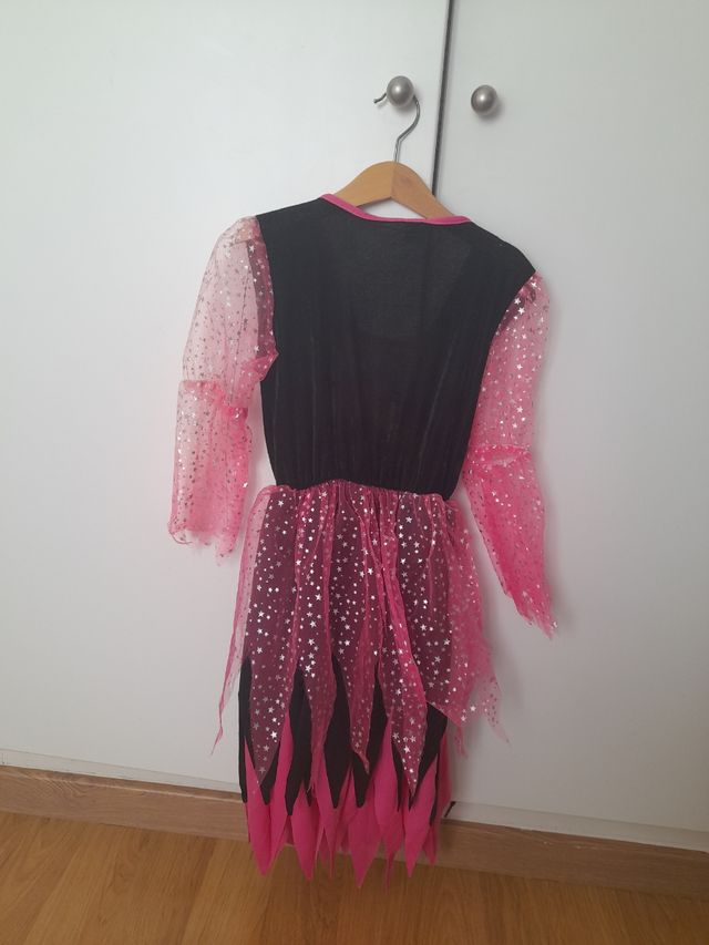 Disfraz de bruja niña.Talla 8.