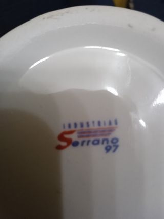 Vaso cerámica portacepillos y pasta