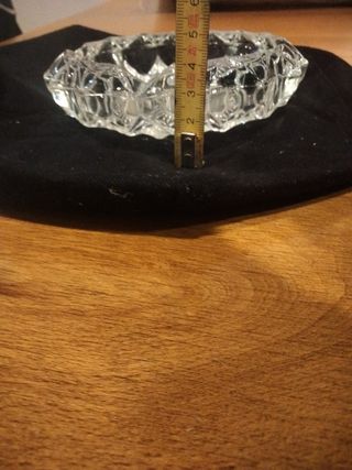 Cenicero cristal tallado 14cm