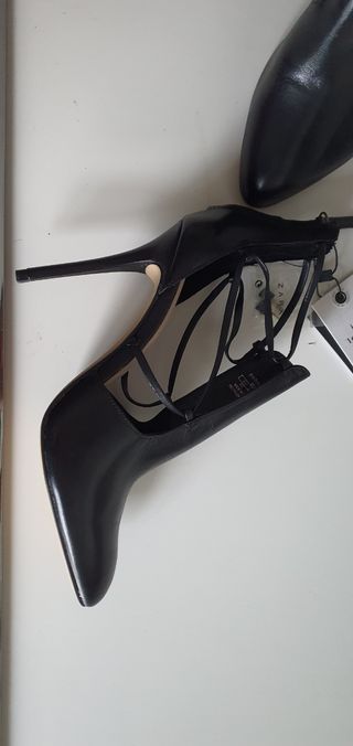ZAPATOS TACÓN PIEL ZARA 40