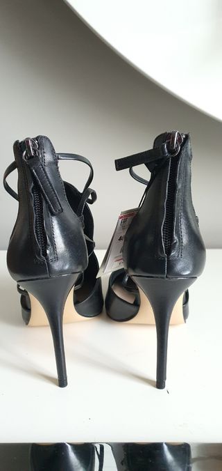 ZAPATOS TACÓN PIEL ZARA 40