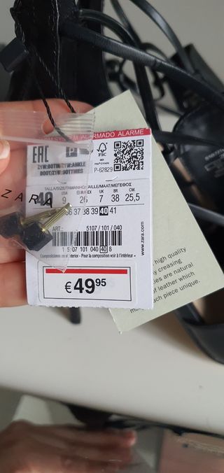 ZAPATOS TACÓN PIEL ZARA 40