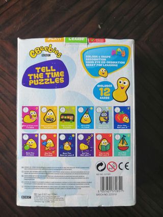 Puzle Aprender horas en Inglés Bbc