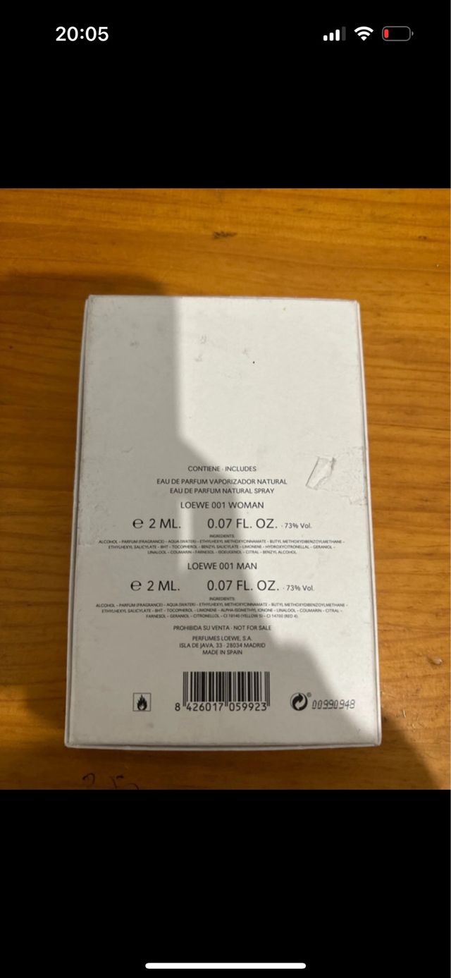 Estuche original Loewe