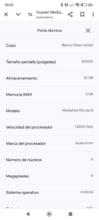 Tablet Huawei Mediapad M3 lite 8