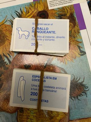 Juego operacion piezas y tarjetas