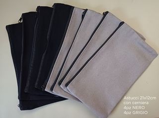 Pochette/astucci Neri e grigi 8pz