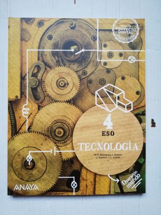 Libro Tecnologia 4º ESO, Anaya
