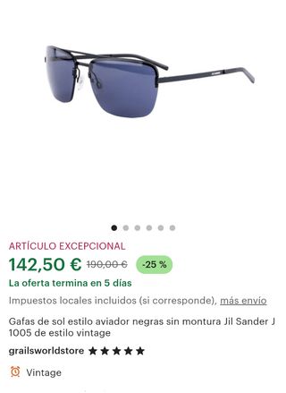 Gafas Aviator Jil Sander