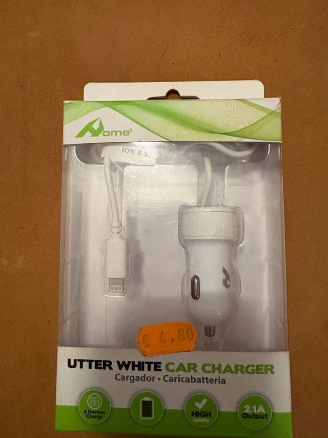 Cargador mechero iphone