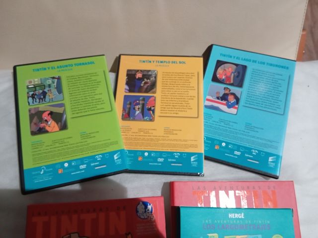 DVD Tintin 75 Aniversario y 3 largometrajes
