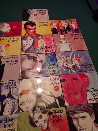 Colección de 19 Libro CDs de Miguel Bosé