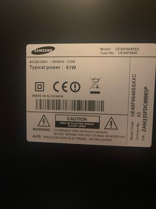 Televisor marca samsung