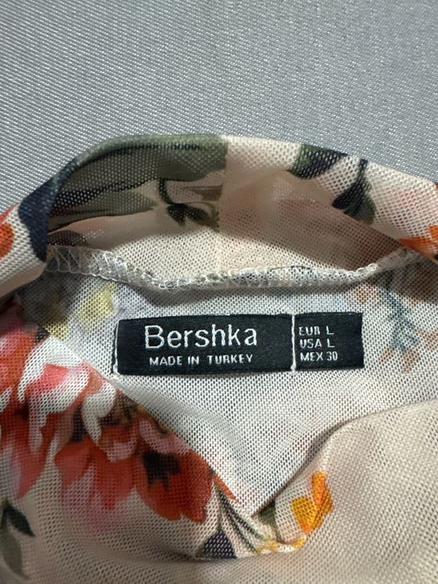 Camista estampada semitransparente