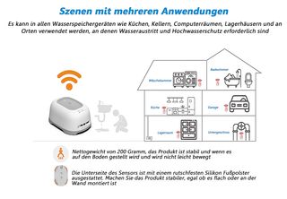 Detector fugas agua wifi alarma PRECINTADO
