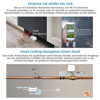 Detector fugas agua wifi alarma PRECINTADO