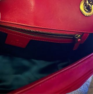 Bolso Gucci terciopelo rojo original