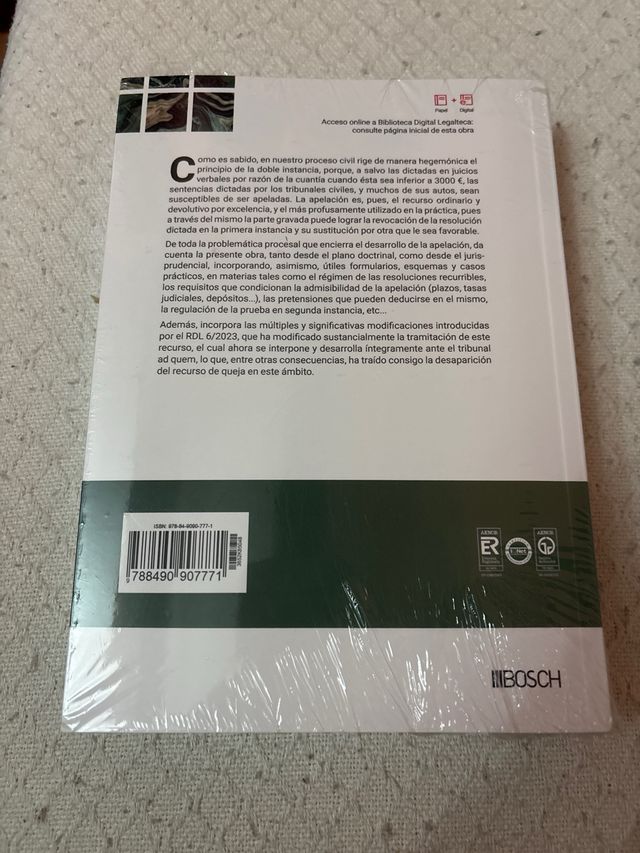 El recurso de apelación en la Ley de Enjuiciamient