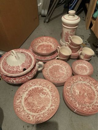 Vajilla la Cartuja Rosa