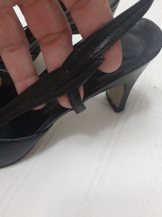 Lote zapatos zeñora en piel color negro