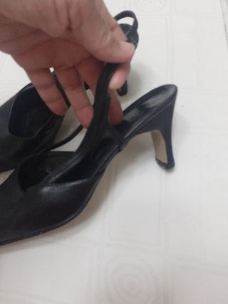 Lote zapatos zeñora en piel color negro