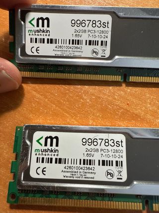 Mushkin 4Gb silverline 996783st 2x2Gb ddr3