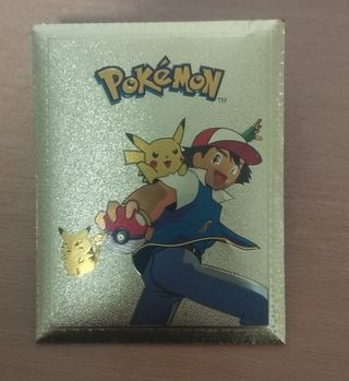 Cartas Metalicas+Gigante+Doradas+Sobre POKEMON