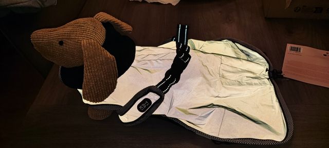 Chubasquero reflectante con forro polar para perro