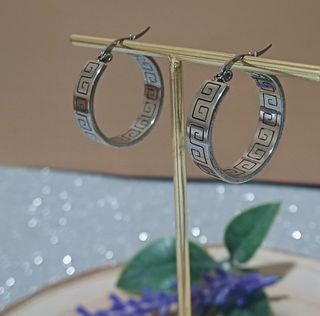 Pendientes Aro Rizado Acero