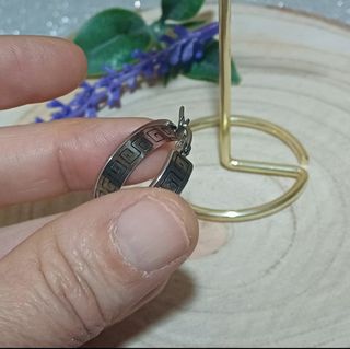 Pendientes Aro Rizado Acero