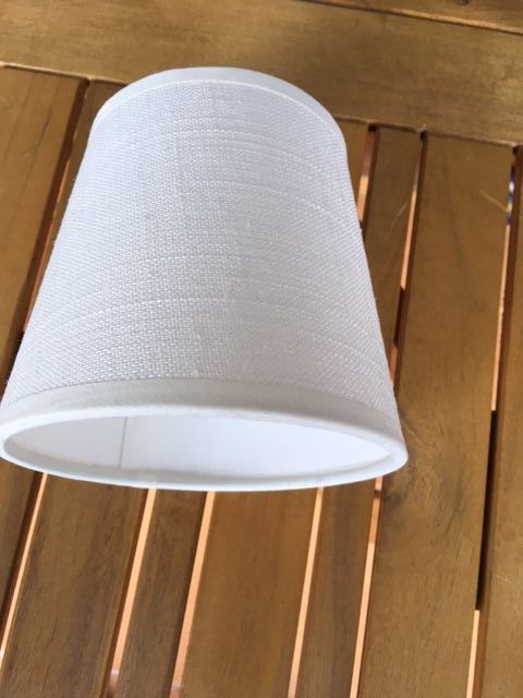 PANTALLA LÁMPARA BLANCA