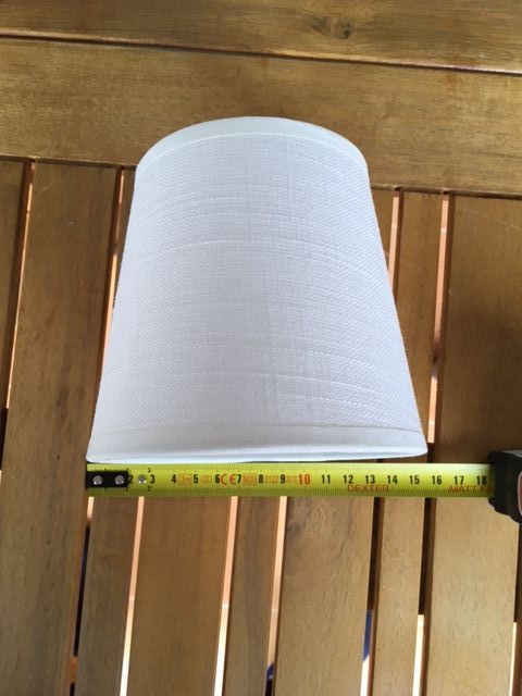 PANTALLA LÁMPARA BLANCA