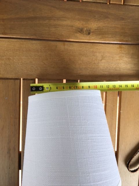 PANTALLA LÁMPARA BLANCA