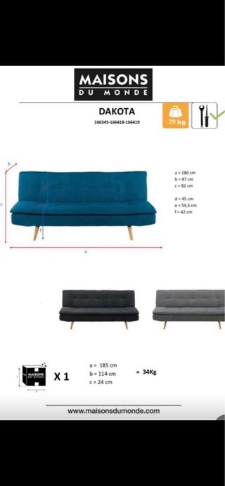 Sofa maisons du Monde