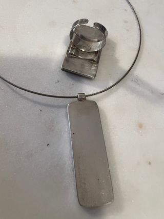 Conjunto joyería de plata