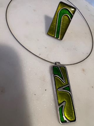 Conjunto joyería de plata