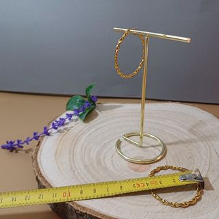 Pendientes Aro Rizado Acero