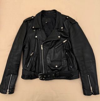Cazadora de cuero moto tipo Schott Perfecto 48