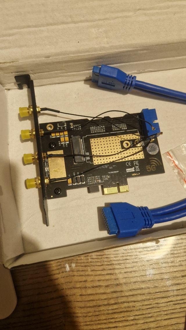 Adaptador m2 wifi pcie x1