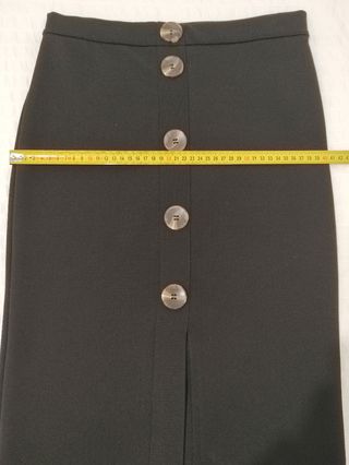 Falda lápiz negra Stradivarius