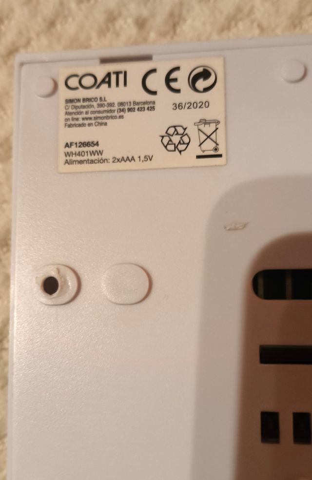 Termostato programable Coati.