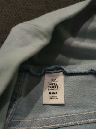 pantalón vaquero premamá. 38. embarazo