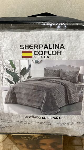 Edredon sedalina/borrego 240x260 cama 135 y 150
