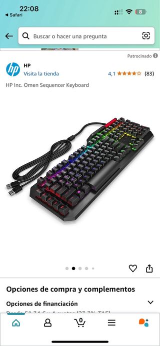 Teclado Hp Omen 