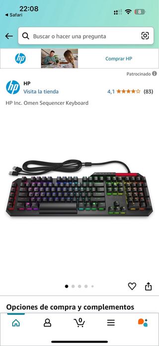 Teclado Hp Omen 