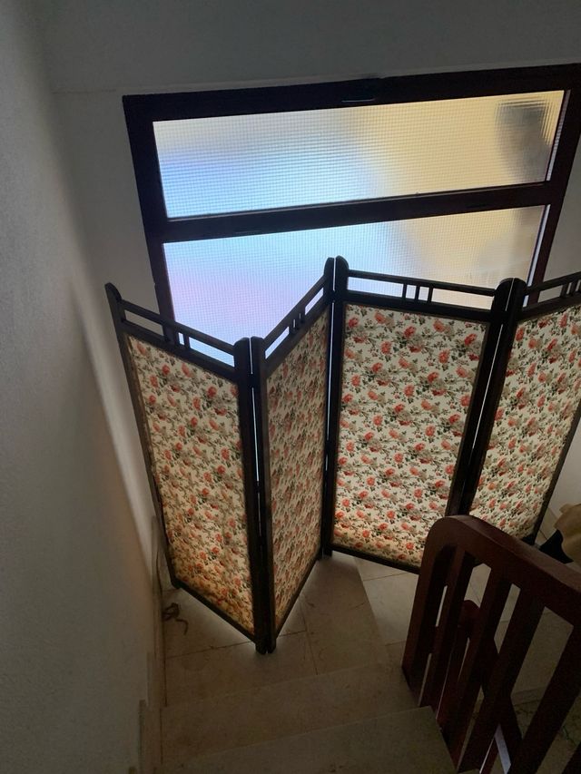 Biombo vitange de castaño