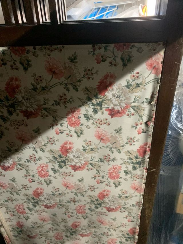 Biombo vitange de castaño