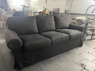 Sofa cama y Puff reposapies Ikea