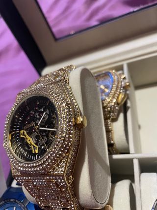 Reloj oro diamantes
