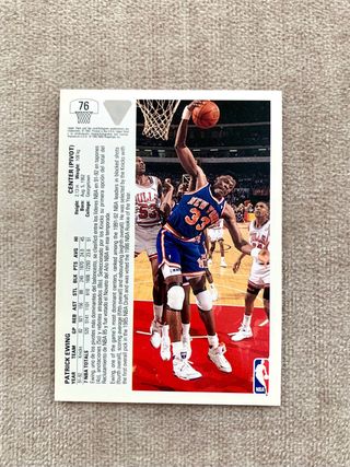 Carta NBA Patrick Ewing 76 Upper Deck 91/92